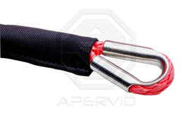 Loop with thimble PT-APERVID104PU-STANDARD – UHWMPE Dyneema® with polyurethane coating, diameter 0.16 inch (4 mm)